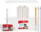 IRIS USA Extra Sticky Lint Roller, Floor Pack Comes with Storage Box, Refills, and Adjustable Wand, 90 Sheets/Roll, 540 Sheets Total
